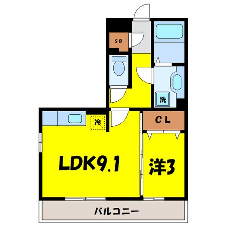 ロハス末広（熊谷市末広）700049625-001の物件間取画像